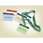 Namensschild, 105 x 68 mm, farblos, ohne Clip