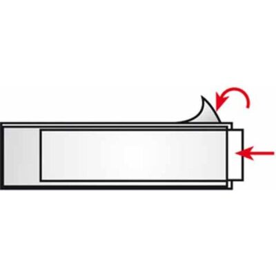 SK-Fenster, 21 x 82 mm, VE = 1 Packung = 100 Stück