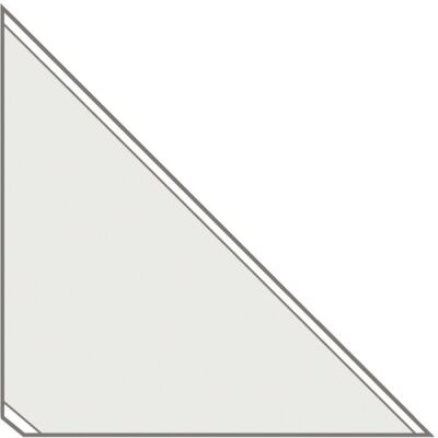 Dreiecktasche, 10 x 10 cm, selbstklebend, VE = 1 Packung = 8 Stück