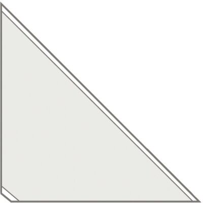 Dreiecktasche, 17 x 17 cm, selbstklebend, VE = 1 Packung = 8 Stück