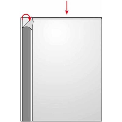 Prospekthuelle, selbstklebend, A4, 10er Pack