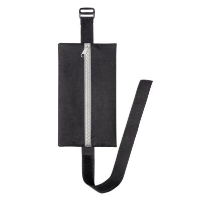 Velobag Flex schwarz, 110 x 200 mm, Textil, Kunststoff Reißverschluss, durch das flexible Band passend für Größen bis A4, Farbe: schwarz