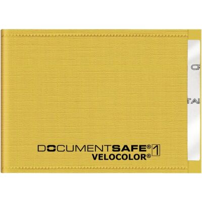 Document Safe 1, Schutzhülle passend für eine Karte, Maße: 63 x 90 mm, gelb
