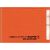 Document Safe 1, Schutzhülle passend für eine Karte, Maße: 63 x 90 mm, orange