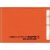 Document Safe 1, Schutzhülle passend für eine Karte, Maße: 63 x 90 mm, orange