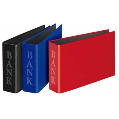 Bankordner Classic, A6 quer, blau, 2-R-Combi, 30 mm