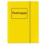 Sammelmappe mit Aufdruck Postmappe, A4, gelb