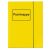 Sammelmappe mit Aufdruck Postmappe, A4, gelb