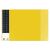 Schreibunterlage VELOCOLOR, gelb, mit seitlichen Taschen, 40 x 60 cm
