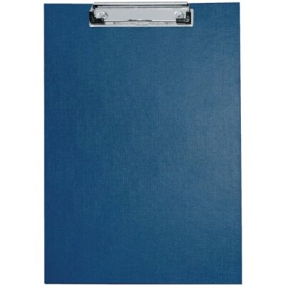 Schreibplatte, A4, blau, Spezialklammer, mit Hängeöse