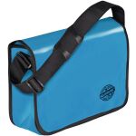 Umhängetasche, blau, aus LKW-Plane, Schultergurt,...