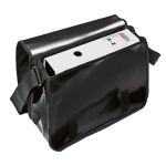 Umhängetasche Velocolor, schwarz, aus LkW-Plane