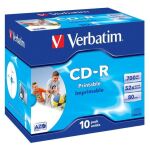 Rohling CD-R, 80 Min., 700MB, 52-fach, Inkjet printable,...