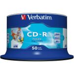 Rohling CD-R, 80 Min., 700MB, 52-fach, wide printable in...