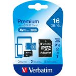 microSDHC Speicherkarte, 16 GB, Premium, Class 10, U1,...