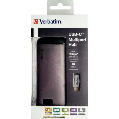 Adapter USB-C Multiport-Hub, 1x SDHC/microSDHC, Power Charge