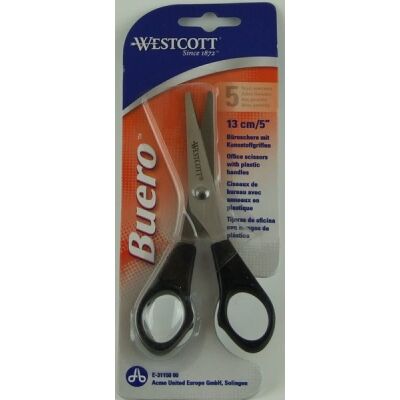 Westcott Büroschere 13cm Edelstahl, ergonom. Kunststoffgriff