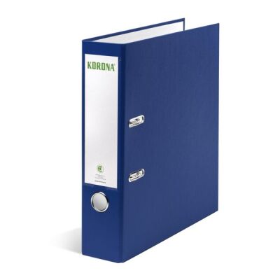 Ordner A4, PP / Papier, 80 mm, ohne Kantenschutz, blau, einschiebbares Rückenschild