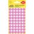 Markierungspunkte, rosé, Ø12 mm, permanent, 1 Packung = 5 Blatt = 270 Stück