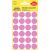 Markierungspunkte, rosé, Ø 18 mm, permanent, 1 Packung = 4 Blatt = 96 Stück