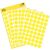 Markierungspunkte, gelb, Ø 12 mm, permanent, 1 Packung = 5 Blatt = 270 Stück