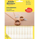 Preisetikett, permanent, weiß, 49 x 10 mm,...