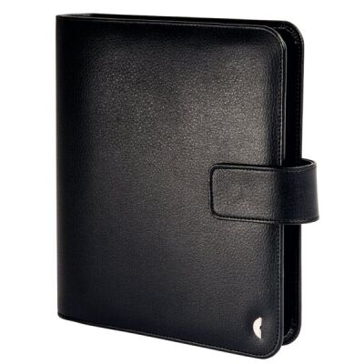 Chronoplan A5 Einsteigerversion, mit Lasche, Kunstleder, narbig geprägt, schwarz