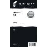 Chronoplan Adressen, Midi, Papier, 96 x 172 mm, Inhalt:...