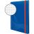 Notizio, spiralgebunden, Kunststoffcover, DIN A5, kariert, blau, 90g Papier, hellgrauer Hintergrund mit weißer Lineatur