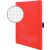 Notizio, gebunden, Softcover, DIN A5, kariert, rot, 90g Papier, hellgrauer Hintergrund mit weißer Lineatur