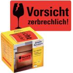 Warnetiketten "Vorsicht zerbrechlich!", 100 x...