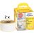 Rollenetikett, 89 x 28 mm, permanent, weiß, ersetzt Dymo: S0722370, 1 Packung = 2 Rollen = 260 Etiketten