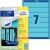 Ordner-Etiketten, Inkjet,Laser s/w + Farbe, kurz/schmal, blau, permanent, 38 x 192 mm, 1 Packung =  20 Blatt = 140 Stück
