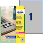 Typenschild Etiketten, silber, 210 x 297 mm, für...