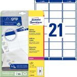 Etiketten, weiß, permanent, für Laser- und...