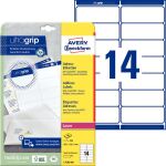 Adress-Etiketten, weiß, permanent, bedruckbar, 99,1...