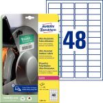 Ultra-Resistente Folienetiketten, 47 x 21,2 mm,...