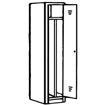 Metallspind ST, 40cm, 1-trg, 1S, Sockel, K:7035 T:7035 DR