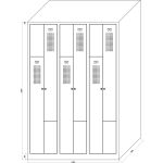 Z-Spind ST, 120cm, 6-trg., 6S, Sockel, K:7035 T:7035 DR