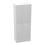 Mehrzweckschrank ST, 70cm, 4-trg, 4S, Sockel, K+T: 7035 DR