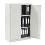 Flügeltürenschrank ST, 80cm, 3 OH, 2-trg, 1S, K:7035 T:7035