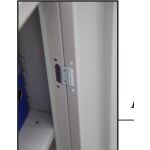 Akten/Kleiderschrank ST, 92cm, 2-trg., 1S, SO, K:7035 T:7035