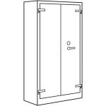 Dokumentenschrank ST, 95cm, H:195cm, K:7021 T:7035