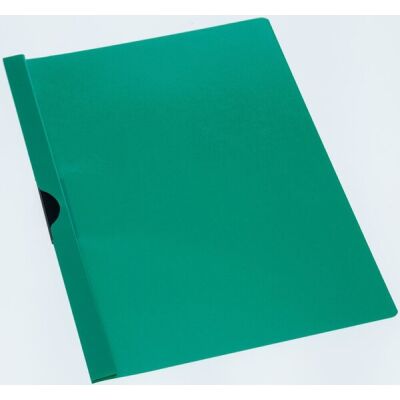 Büroring Klemmhefter A4, grün, Metallklemme, für ca. 30 Blatt, transparenter Vorderdeckel