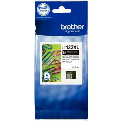 Tintenpatrone LC-422XLBK schwarz, für ca. 3.000 Seiten, für MFC-J5340DW,-J5345DW, -J5740DW, -J6540DW, -J6940DW