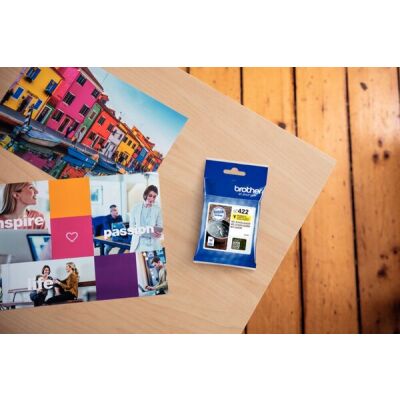 Tintenpatrone LC-422Y gelb für ca. 550 Seiten, für MFC-J5340DW,-J5345DW, -J5740DW, -J6540DW, -J6940DW