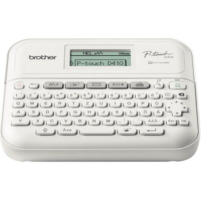 Beschriftungsgerät P-touch D410, weiß, QWERTZ-Tastatur, USB-Schnittstelle