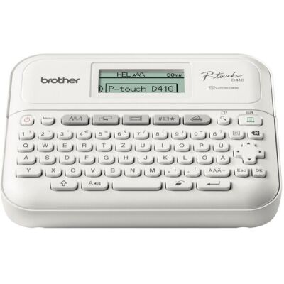 Beschriftungsgerät P-touch TD410 VP, weiß, QWERTZ-Tastatur, im Transportkoffer, inkl. Zubehör