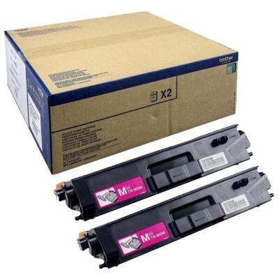 Toner, TN-900MTWIN für Brother Drucker, schwarz, bestehend aus 2x TN-900M