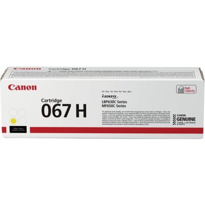Toner Cartridge 067H gelb, ca. 2.350 Seiten, für LBP631Cw, LBP633CdW, MF651Cw, MF655CdW, MF657Cdw